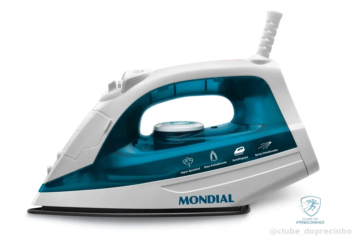 MONDIAL Ferro a Vapor, Azul/Branco, 1200W, 220V - F-32