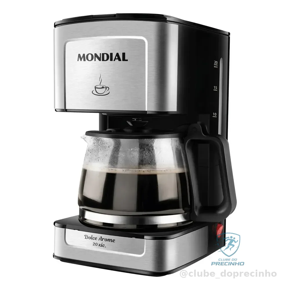Cafeteira Elétrica Dolce Arome Mondial 550w - C-43-20x-si Preto/aço Inoxidável 220v