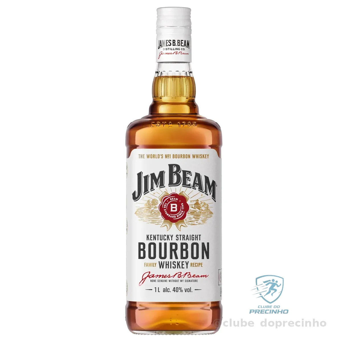 Bourbon Whiskey Jim Beam White 1L
