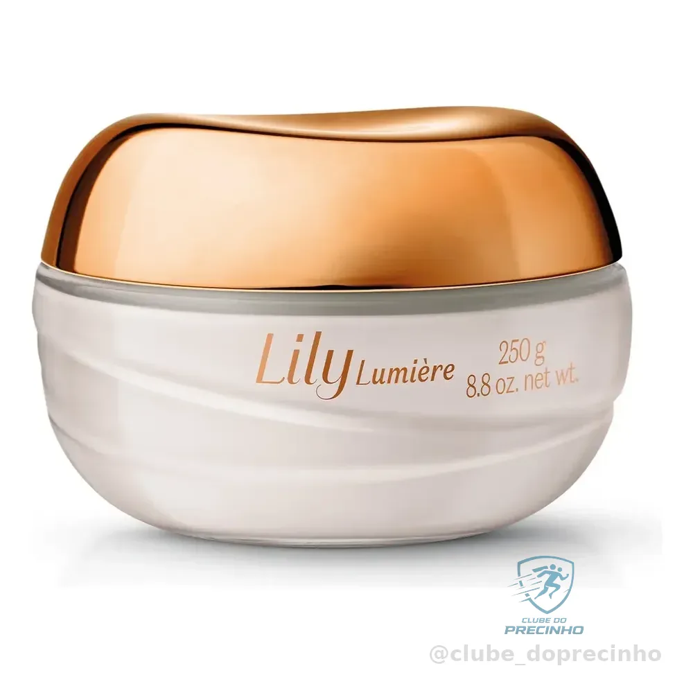 Lily Lumière Creme Acetinado Hidratante Corporal O Boticário 250g