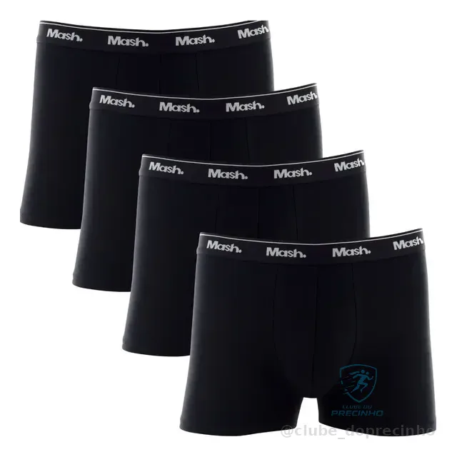 Kit 4 Cuecas Boxer Box Mash Algodão Cotton Original