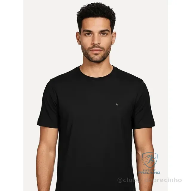 Camiseta Aramis Crewneck Basic Lisa Preta