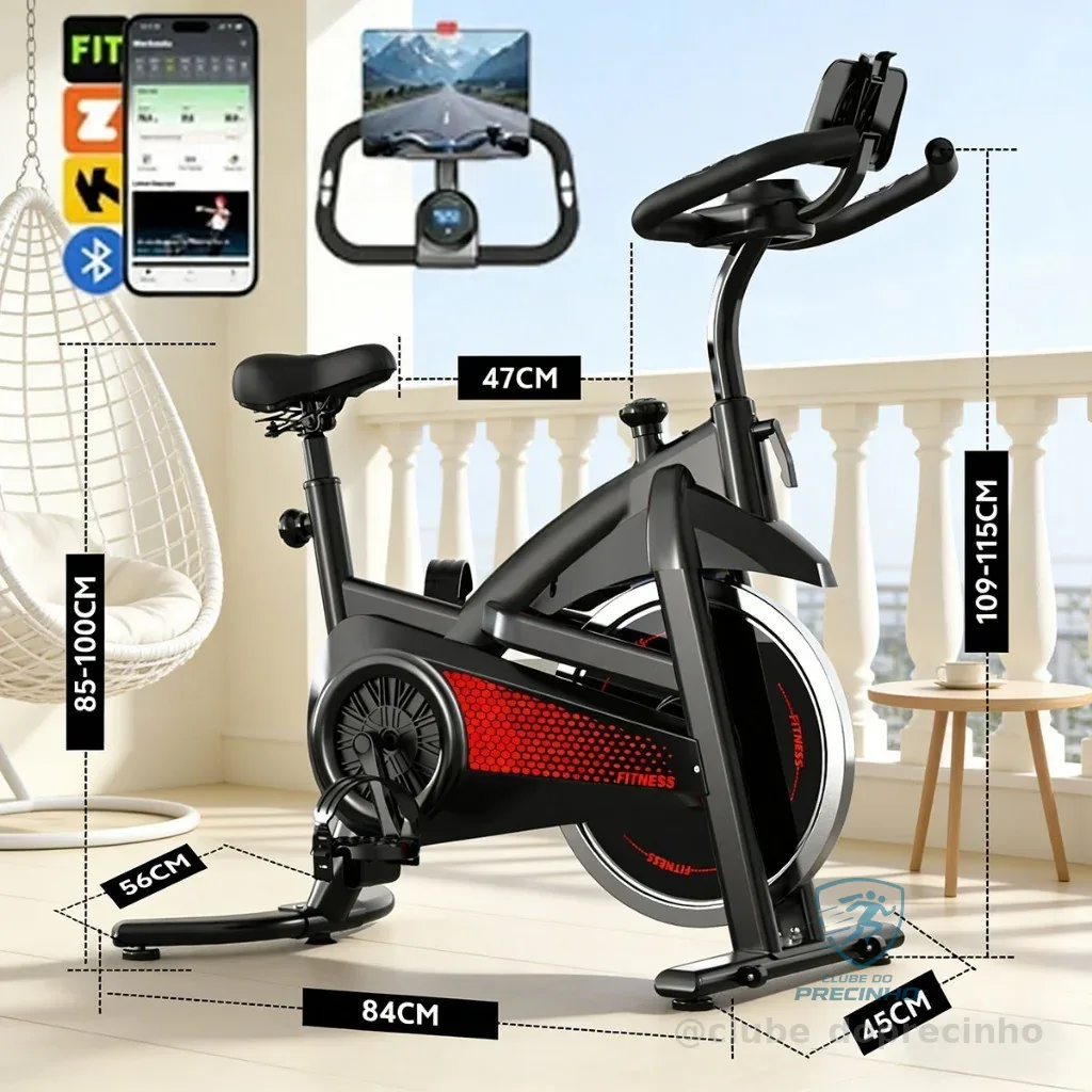 Bike Spinning para Apartamento 150kg Bicicleta Ergométrica Mecânica 15kg bicicleta ergometrica Para Exercícios Profissio