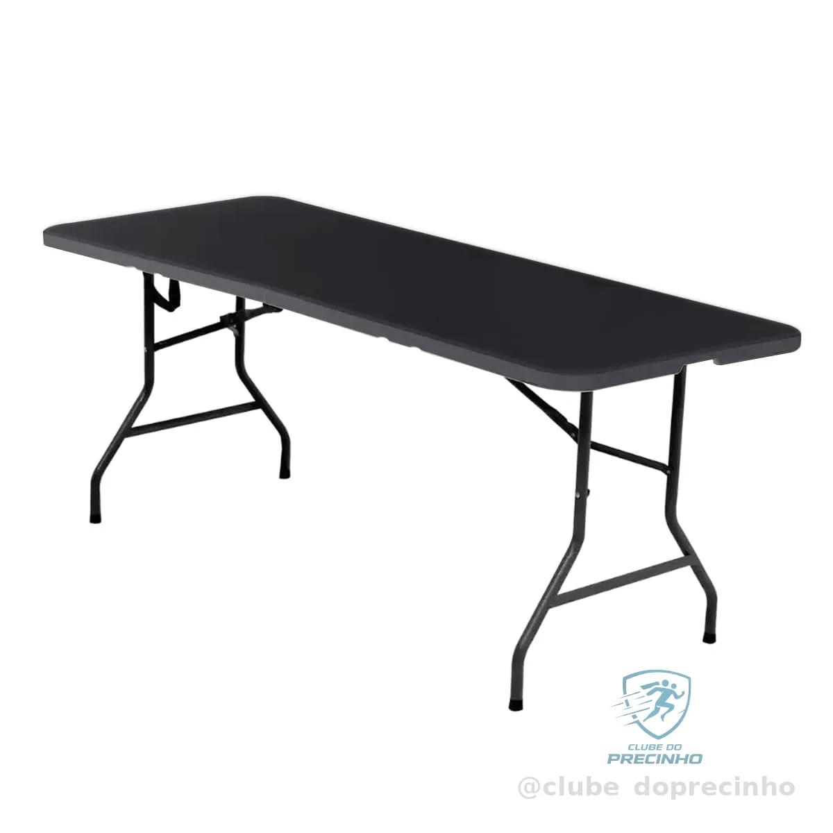 Mesa Dobrável Para Churrasco Maxchief 1,80 Mts C/alça Preto