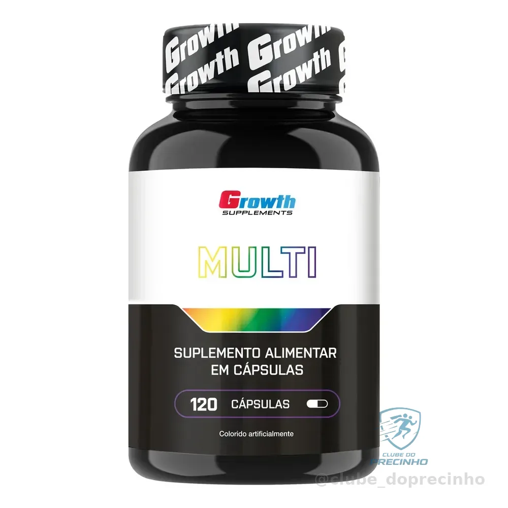 Multivitamínico 120 Cáps. Growth Supplements - Sabor Neutro (nova Fórmula)