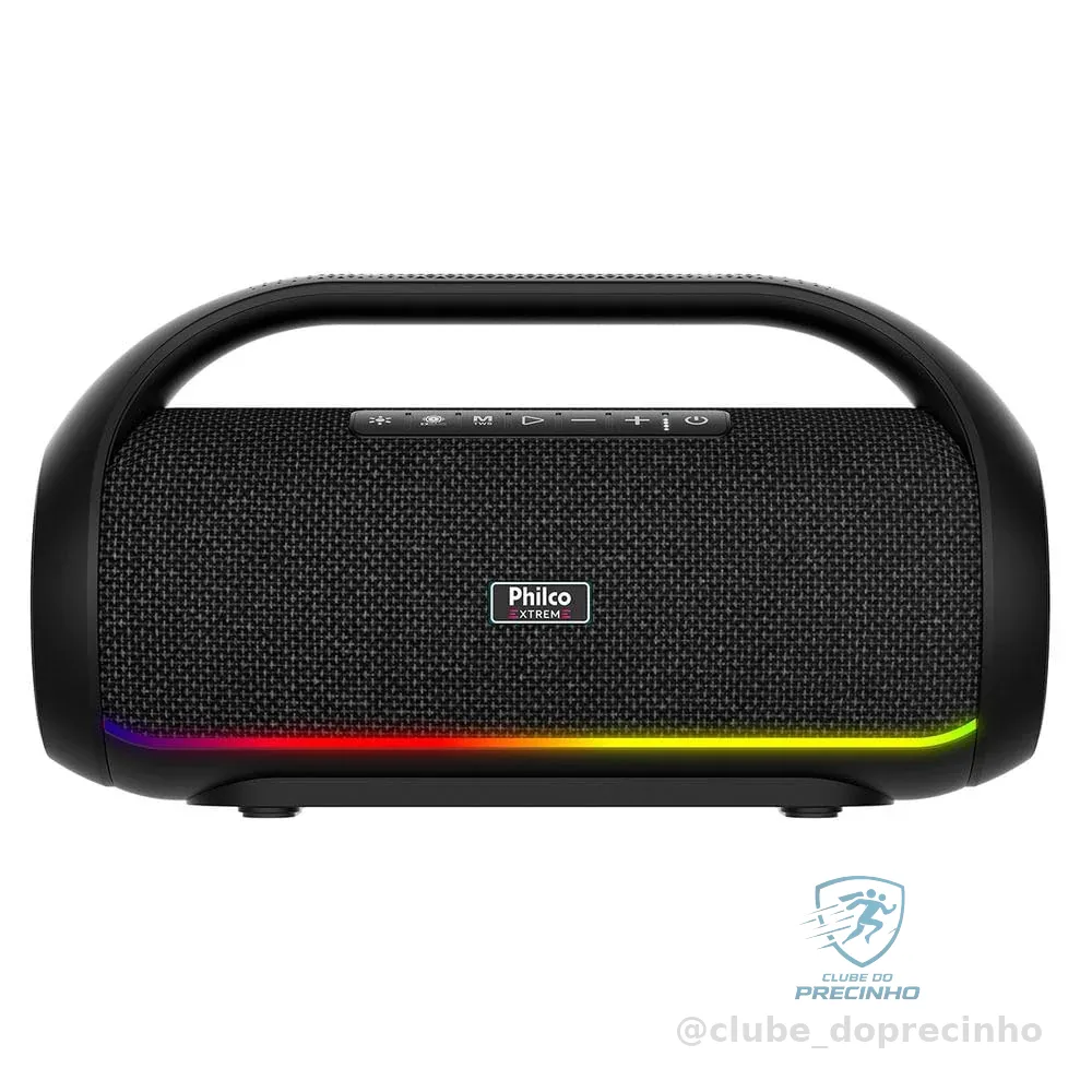Speaker Philco PBS220BT Extreme Bluetooth 5.3 Flash Light 220W Bivolt
