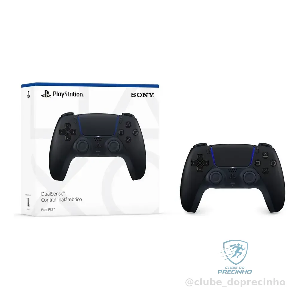 Controle Sem Fio Sony Playstation 5 Dualsense Midnight Black Preto