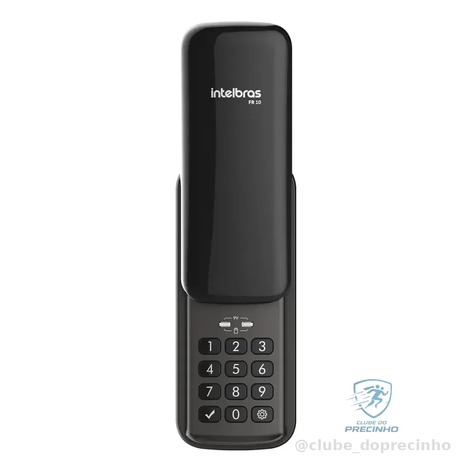 Fechadura Digital De Sobrepor Com Senha Fr 10 Preto Intelbras