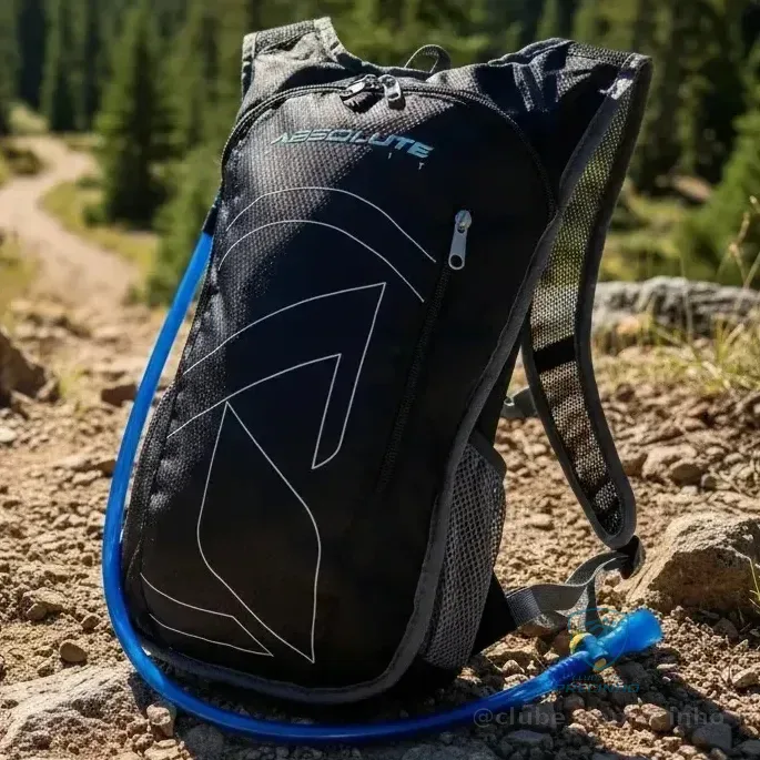 Mochila Hidratação Absolute Nero 2l Mangueira Bike Camelback Preto Liso