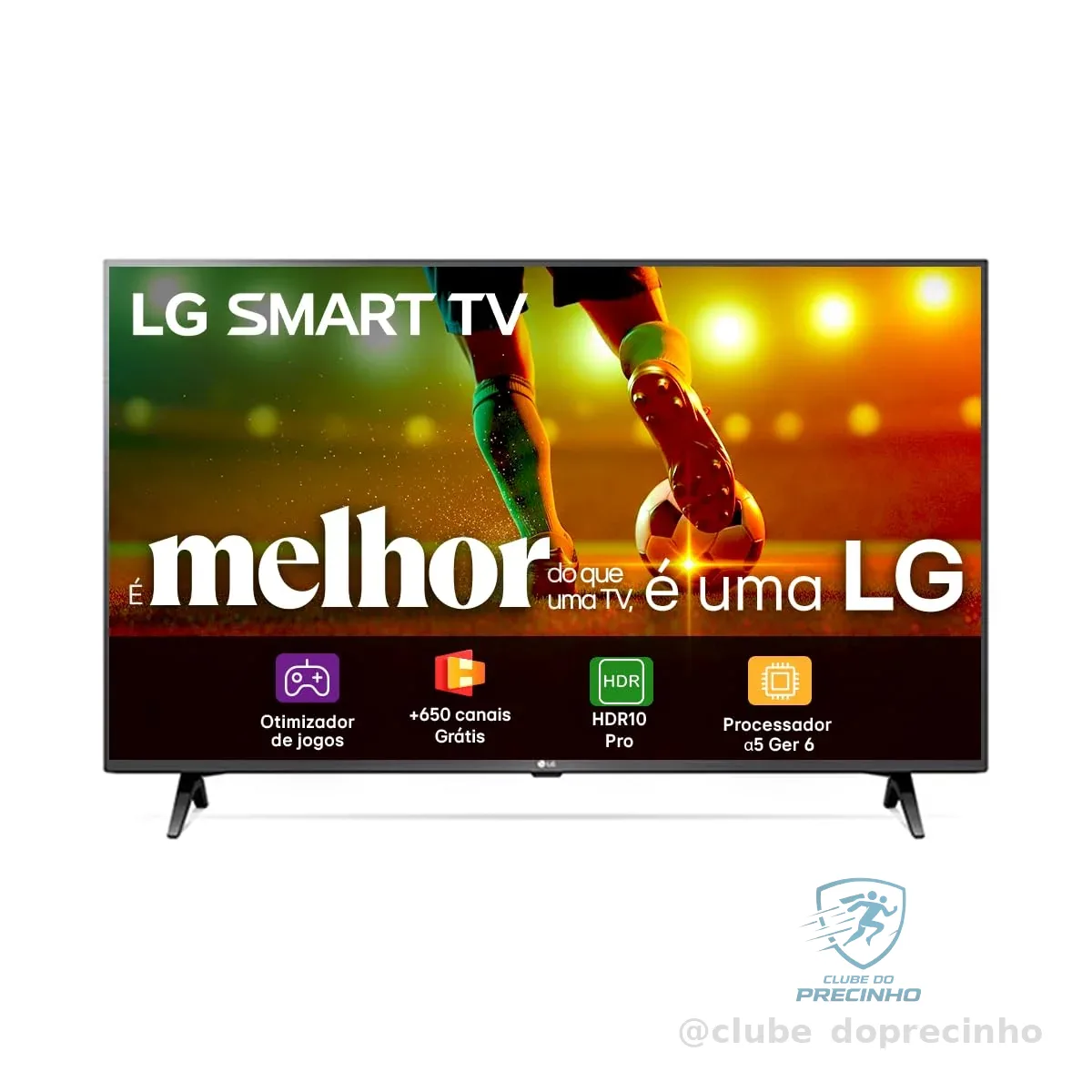 Smart TV 43" LG Full HD 43LR6700 Processador α5 Ger6 AI Alexa integrado LG Channels webOS 23 compatível com Controle Smart Magic