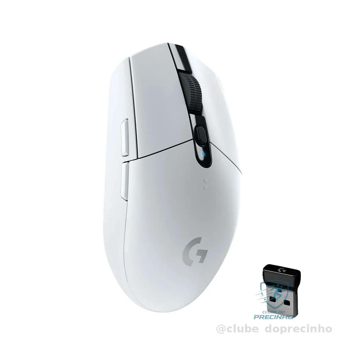 Mouse Gamer Sem Fio Logitech G305 LIGHTSPEED com 6 Botões Programáveis e Até 12.000 DPI - Branco