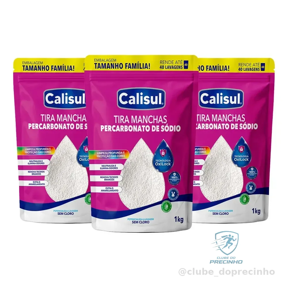 Percarbonato De Sódio Limpador Clareador Tira Manchas - 3kg