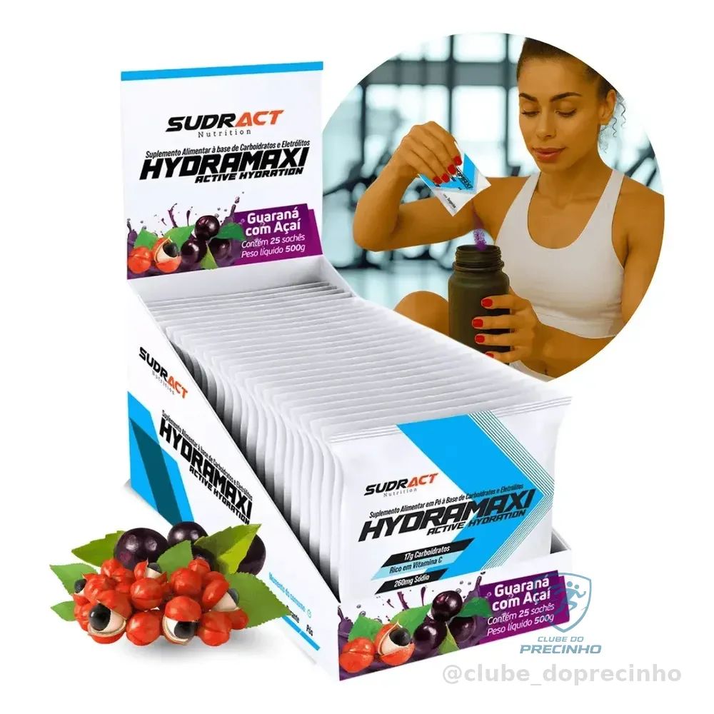 Isotônico Sudract Hydramaxi Display Sabor Guaraná Com Açaí