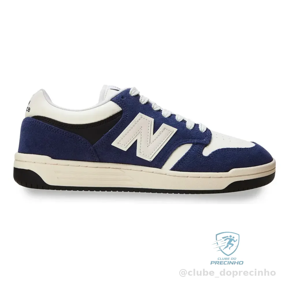 Tênis Casual Masculino E Feminino 480 Low New Balance Marinho Liso 38 Br