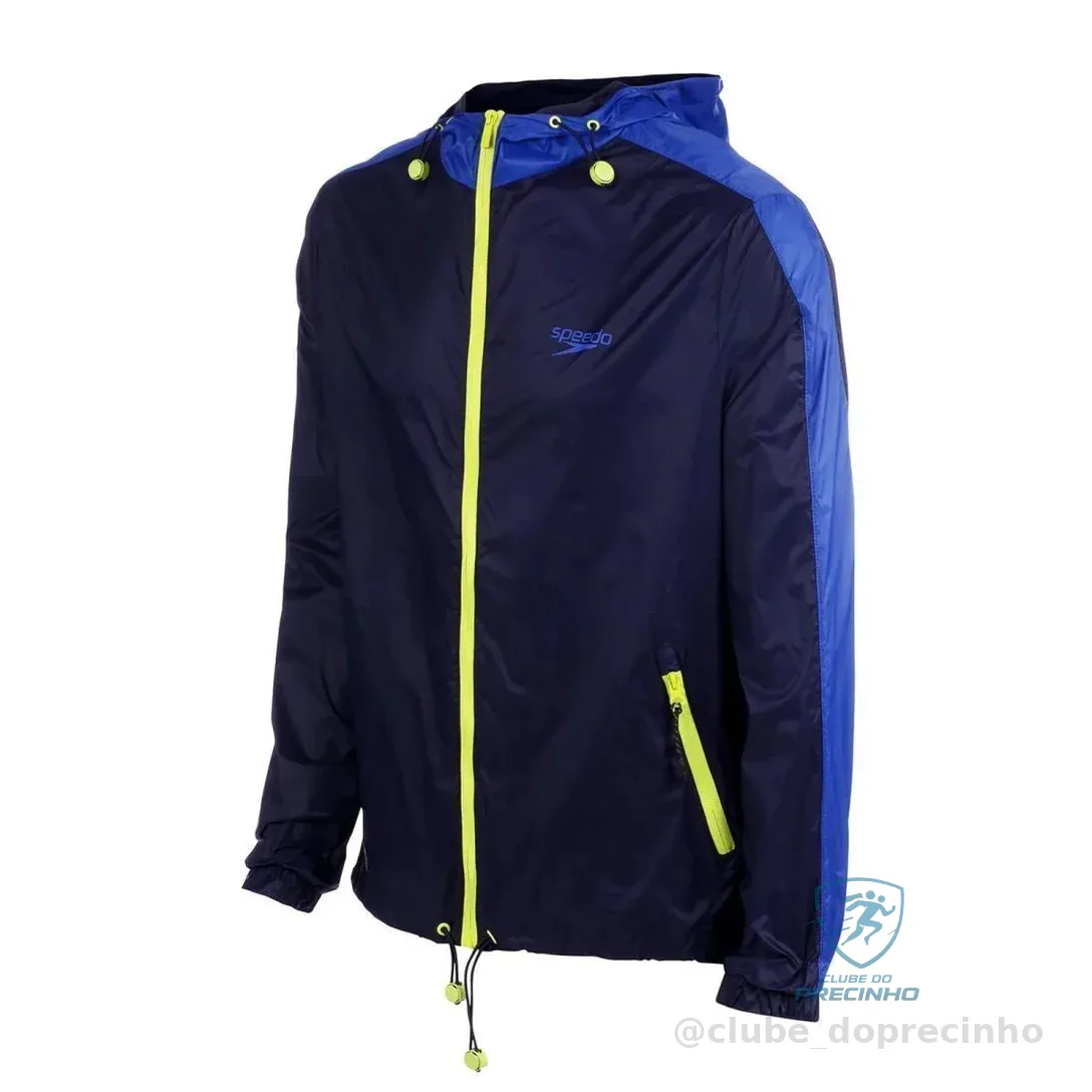Jaqueta Corta Vento Speedo Fluity Masculina - Marinho+Azul