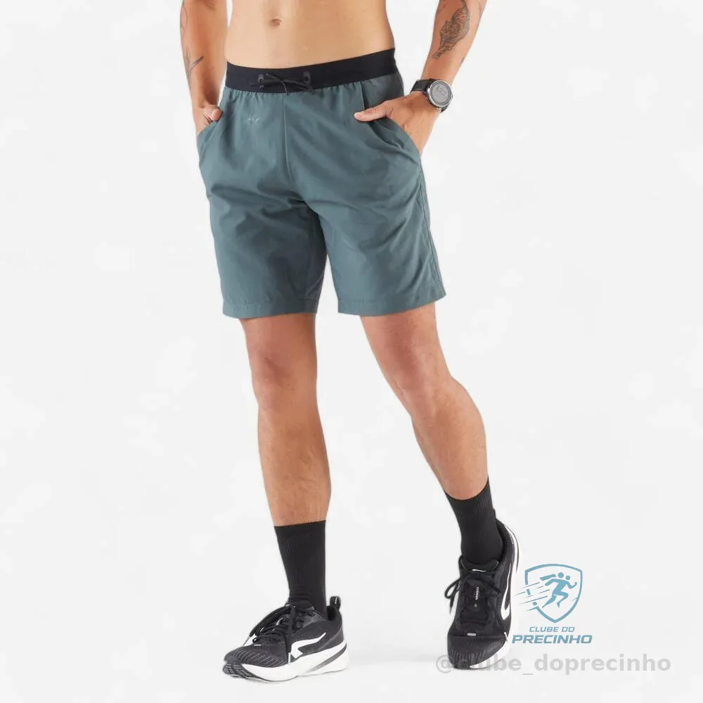 Short Masculino de Corrida Run Dry Kiprun Verde