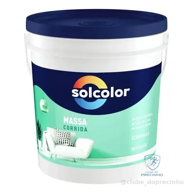 Massa Corrida 25kg Branca Solcolor