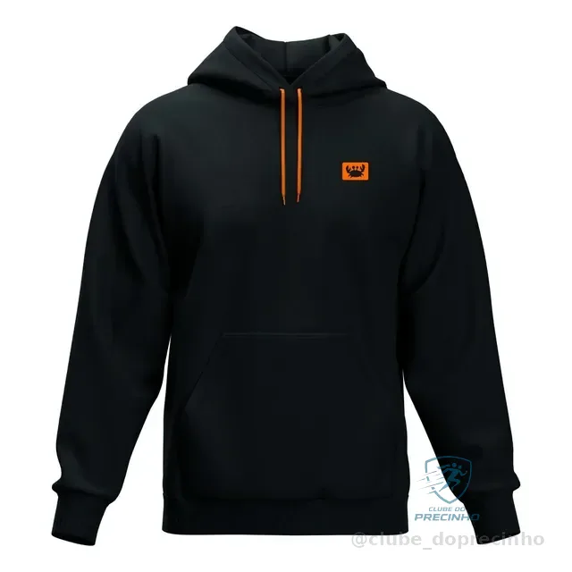 Moleton Capuz Blusa De Frio Lisa Cordão Neon Canguru Macio