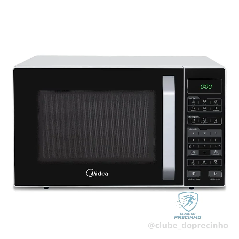 Micro-ondas 27L Branco e Preto Midea LED 127V MXSA27P1