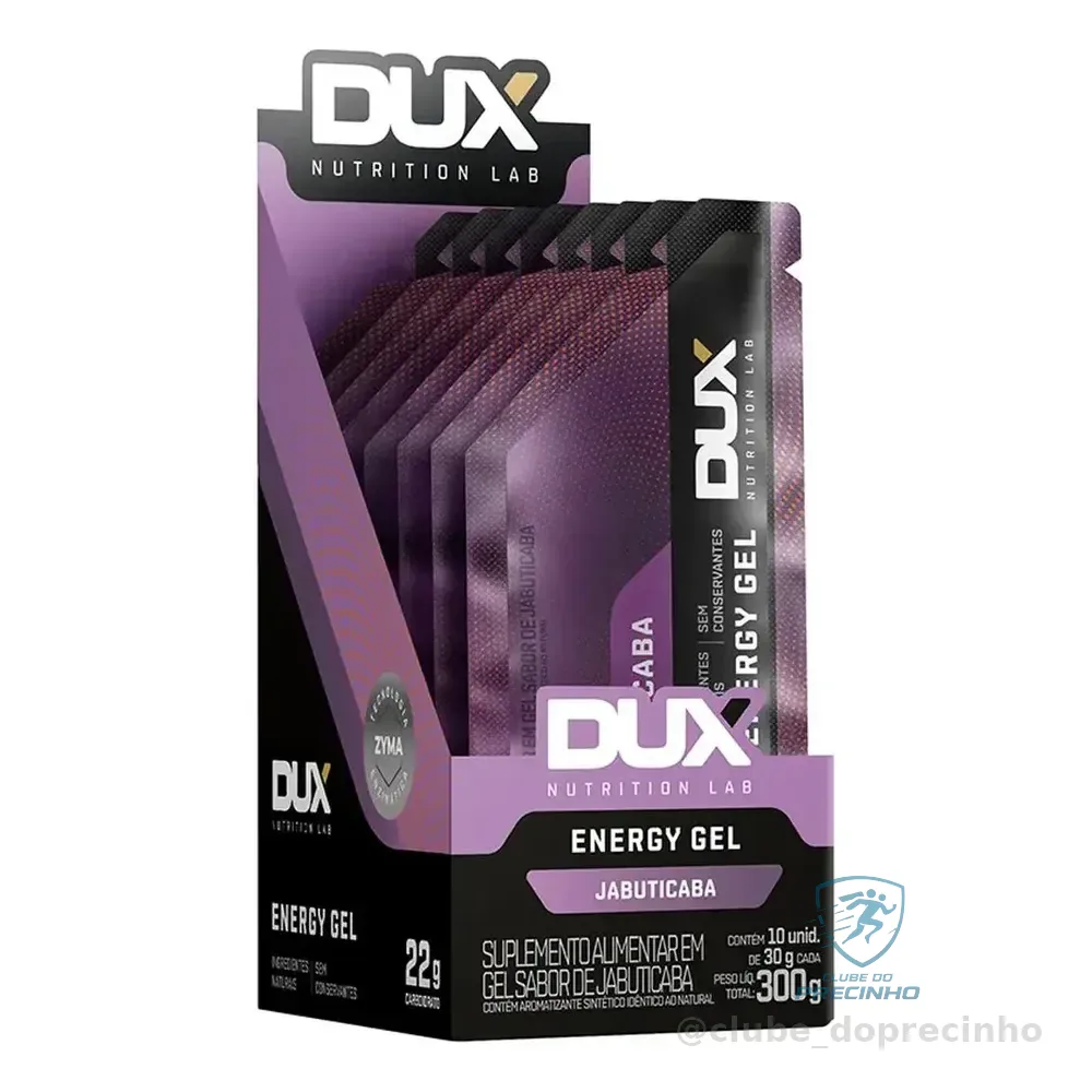 Energy Gel 30g Display 10 Sachês Dux Nutrition Sabor Jabuticaba