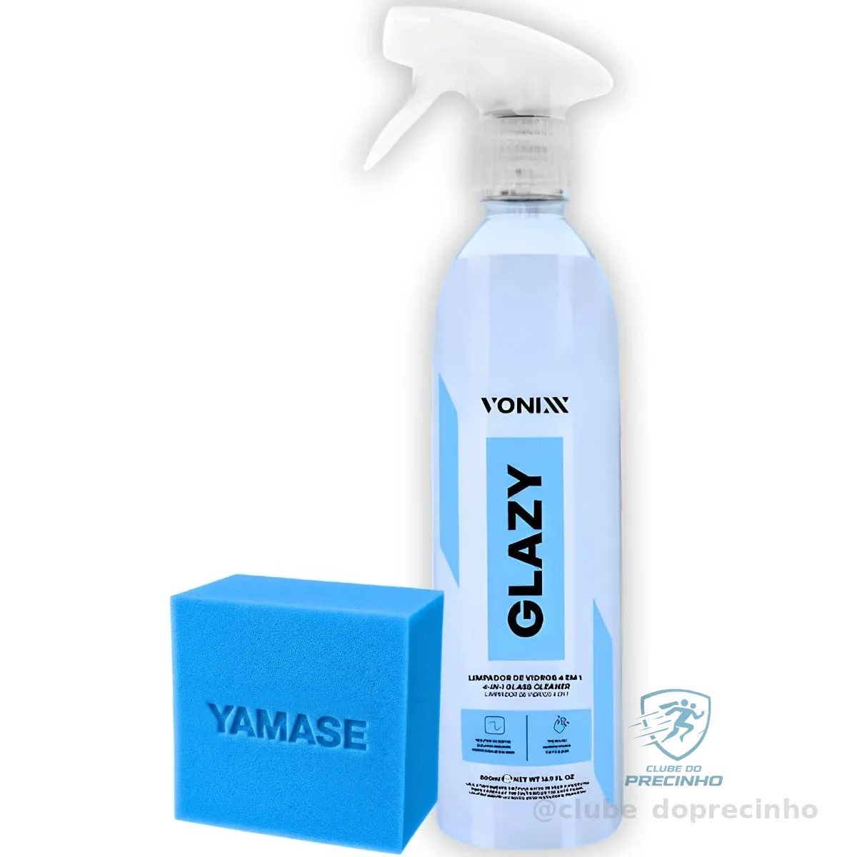 Limpa Vidros 4 Em 1 Redutor Atrito Risco Glazy 500ml Vonixx