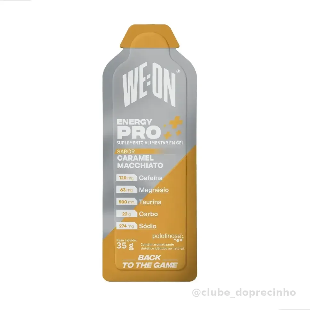 Gel Energia We:on Energy Pro Café Caramel Macchiato 10 Sachês
