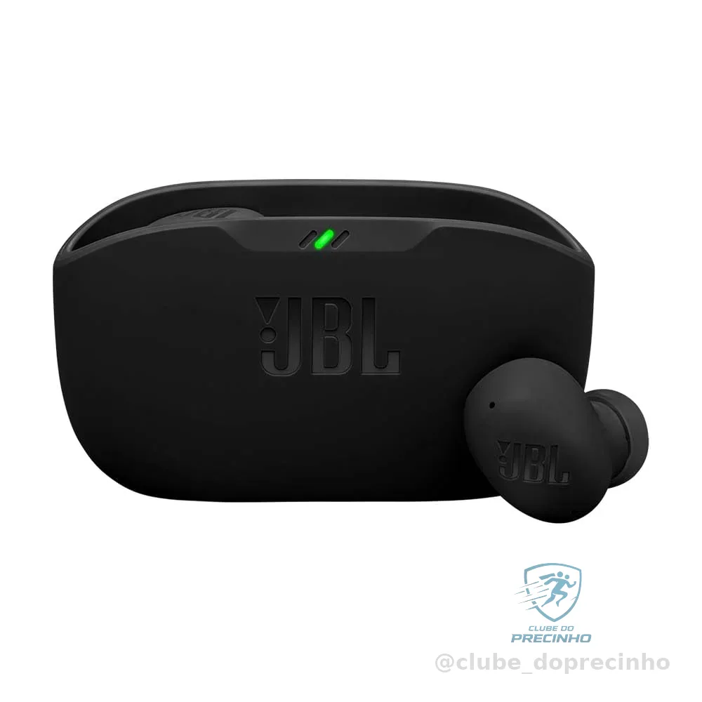 Fone de Ouvido Sem Fio, JBL, Bluetooth, Wave Buds 2, Intra Auricular, Sem Fio, Resistente À Água e Poeira - Preto