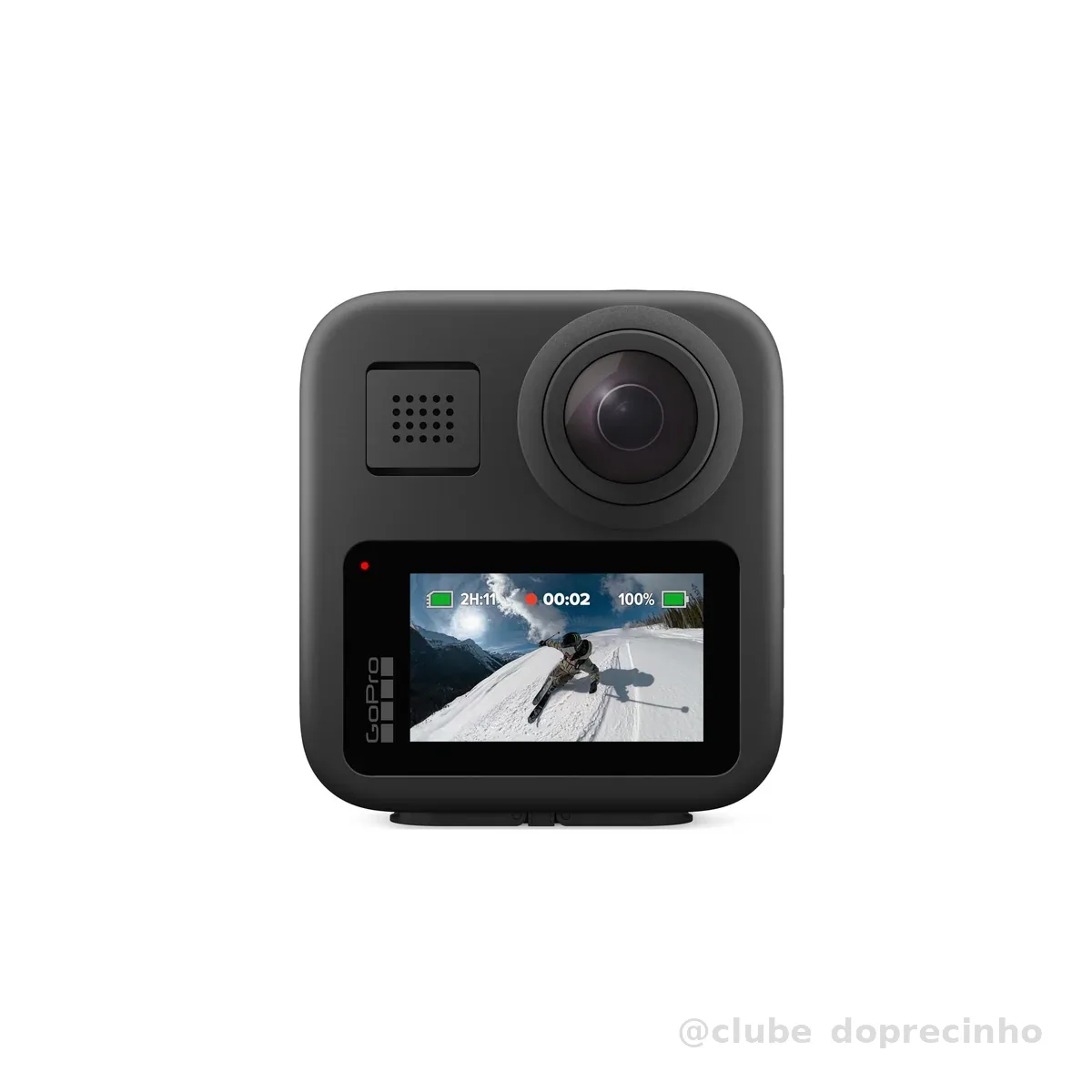 GoPro Max 360 - Câmera de Ação à Prova d'água, Vídeo 360 5.6K, Reenquadramento 4K, Foto 360, GPS, Live 1080p, Max HyperSmooth, TimeWarp, Trava de horizonte, Capturas com bastão invisível