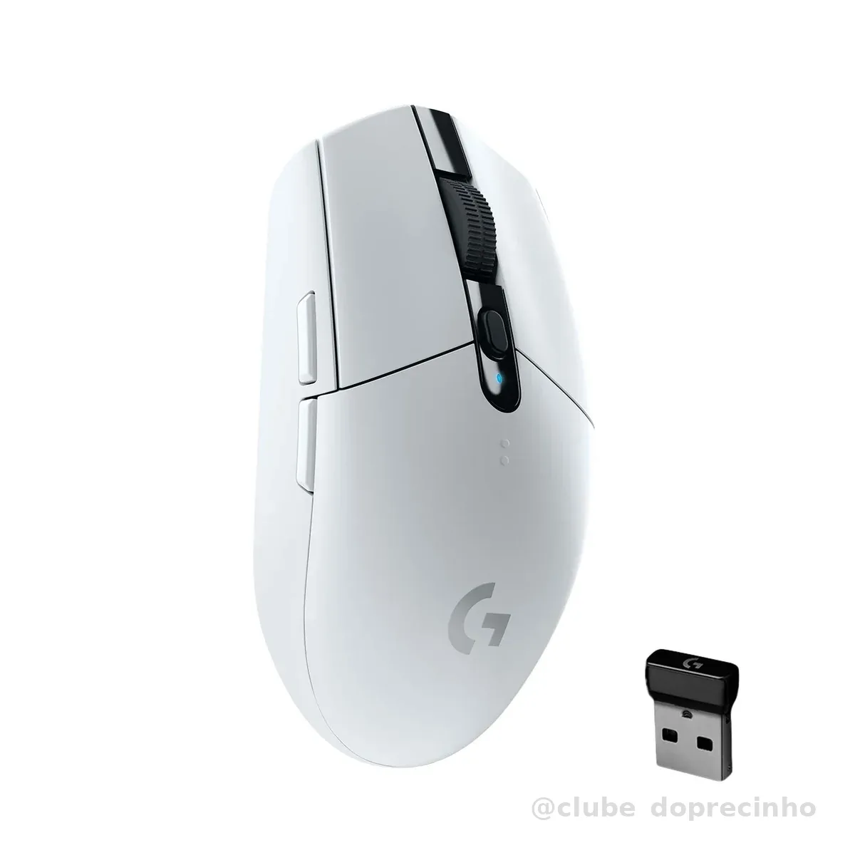 Mouse Gamer Sem Fio Logitech G305 LIGHTSPEED com 6 Botões Programáveis e Até 12.000 DPI - Branco