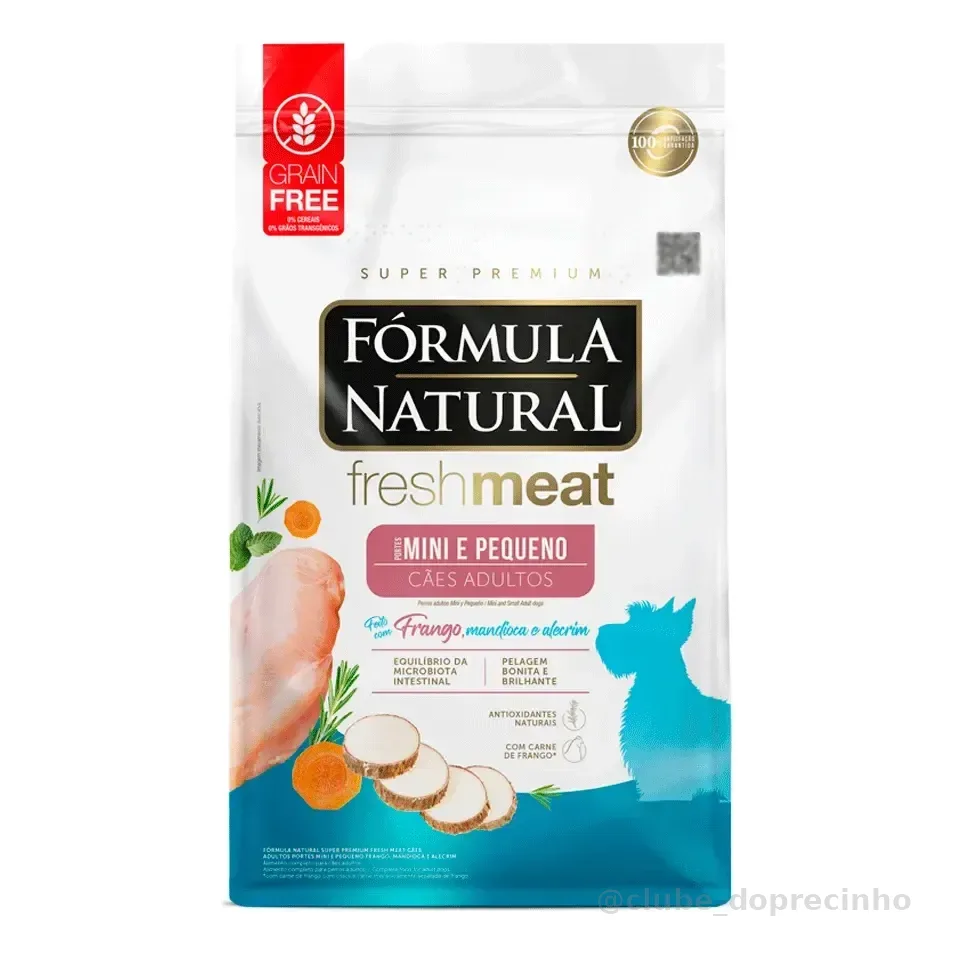 Fórmula Natural Fresh Meat Cães Adultos Mini E Pequeno 2,5kg