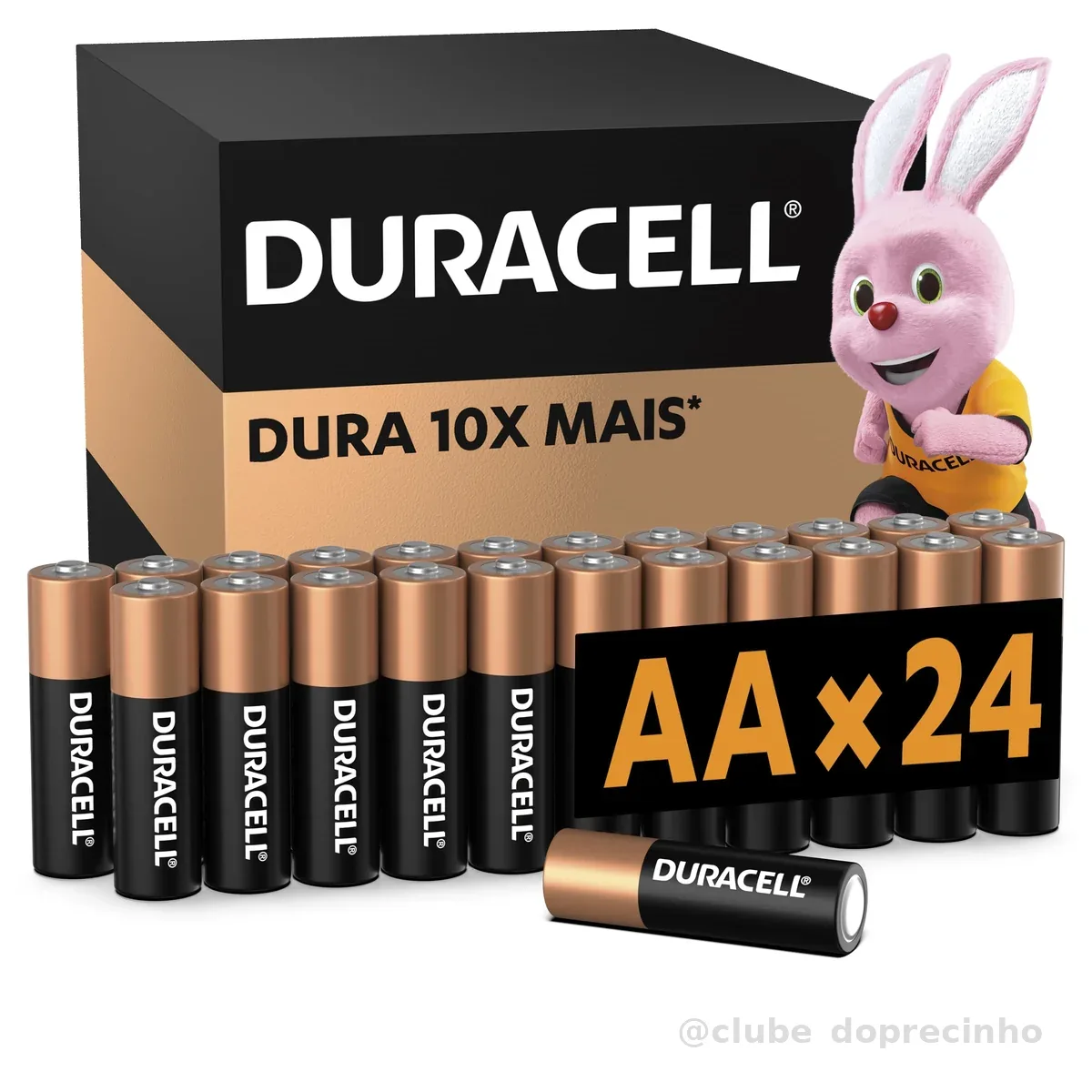 Duracell Pilhas Alcalinas AA Pequena Pack 24 Unidades – Dura até 10x Mais – Ideal para Controle de Videogame e Brinquedos