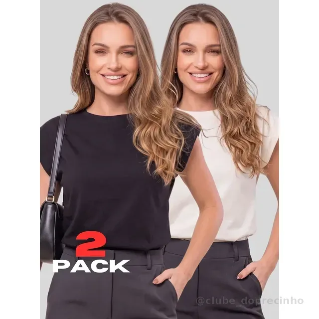 Kit 2 Regata Muscle Tee Feminina Confortável Camiseta Machão