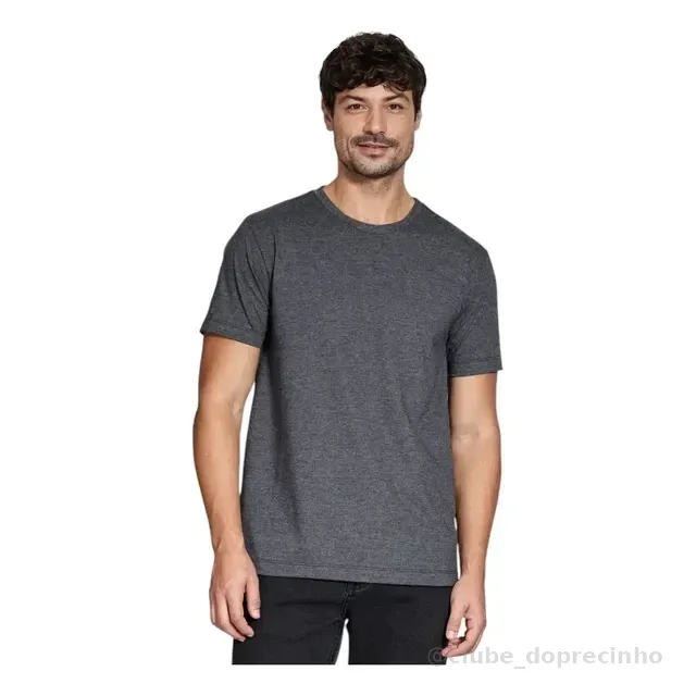 Camiseta Aramis Manga Curta Basica Grafite Mescla