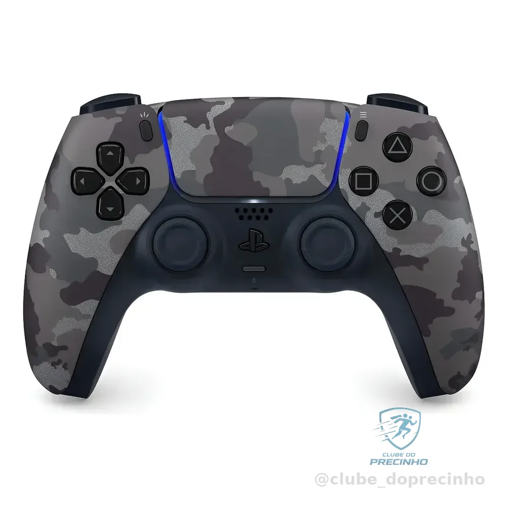 Controle Joystick Sem Fio Sony Playstation Ps5 Gray Camuflado