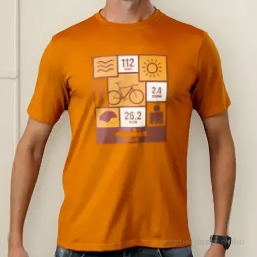 Camiseta Casual Woom Ironman Masculina Ii Elements Laranja M