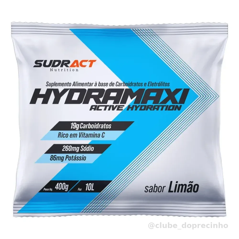 Isotônico Sudract Esportivo Limão 400g Carboidratos E Eletrólitos