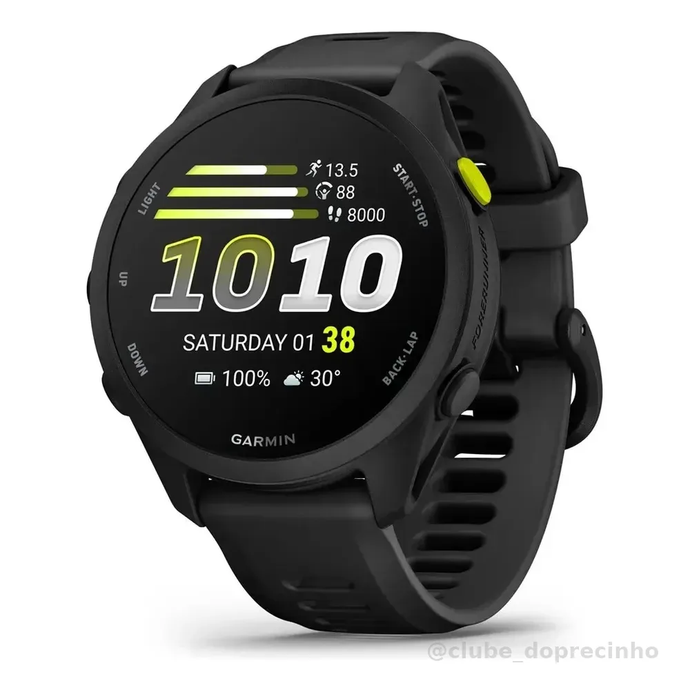Garmin Relógio Forerunner 70 Preto 42mm C/ Monitor Cardíaco Preto 42mm