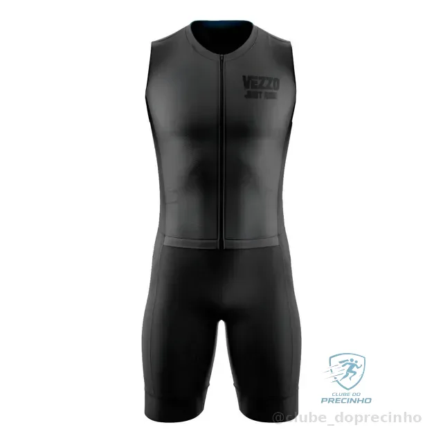 Macaquinho Carbon Unissex Triathlon Corrida Vezzo Regata