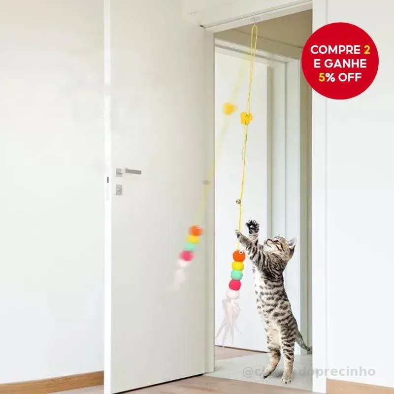 Brinquedos para gatos, portas penduradas, balanços, varas para gatos, sinos de pena, brinquedos para gatos.