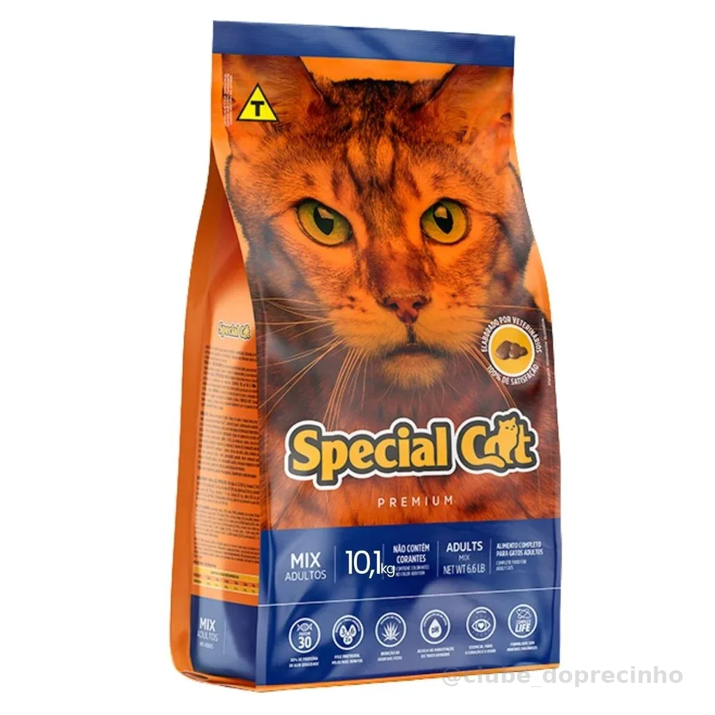 Ração Special Cat Mix Adultos Premium - 10,1Kg