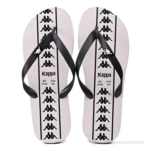 Chinelo Kappa Beach Adulto Unissex Em Borracha