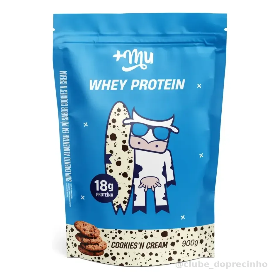 Whey Protein +mu Performance Cookies N' Cream 900g Biscoitos Com Creme