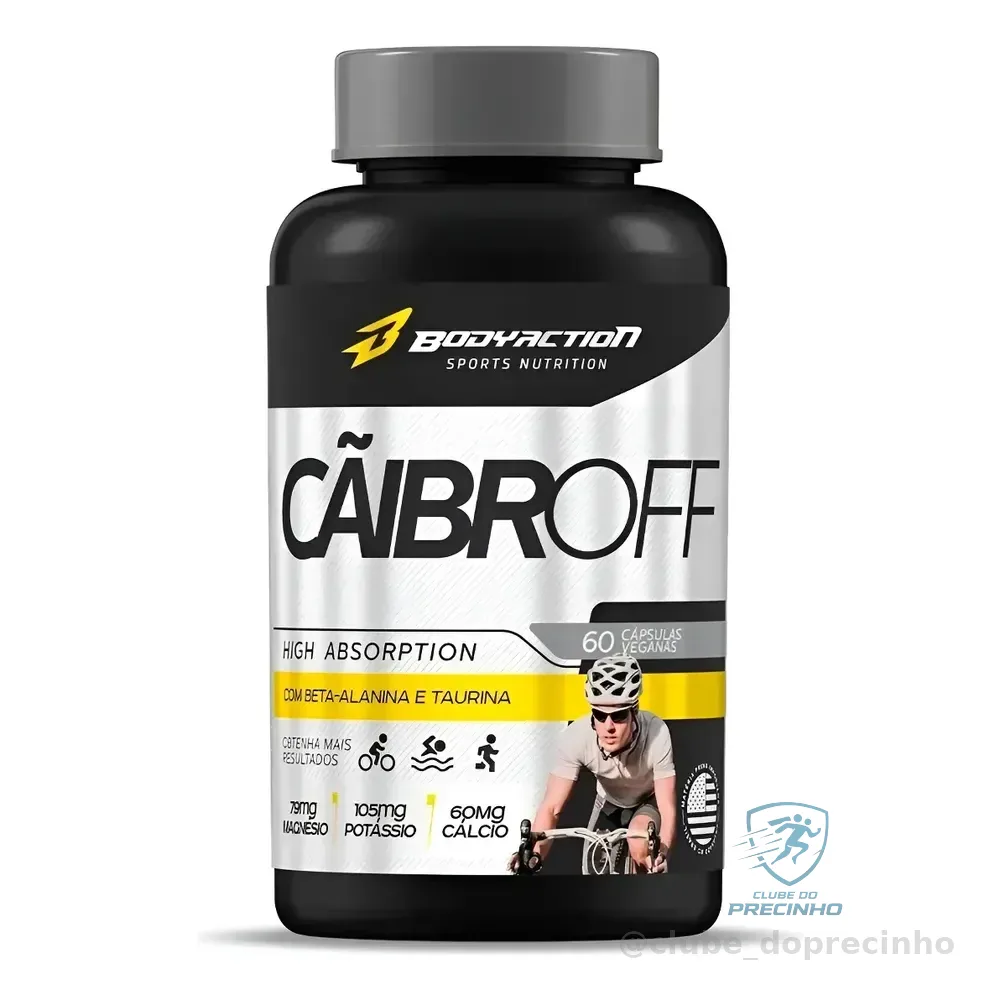 Cãibroff Anti Cãibras 60 Capsulas - Body Action Sem Sabor