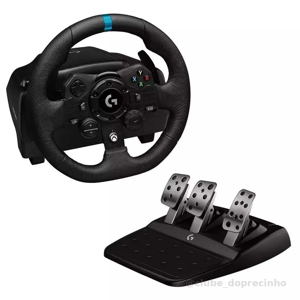 Volante Logitech G923 para Xbox Series X|S, Xbox One e PC com TRUEFORCE Novo Promoção + NF