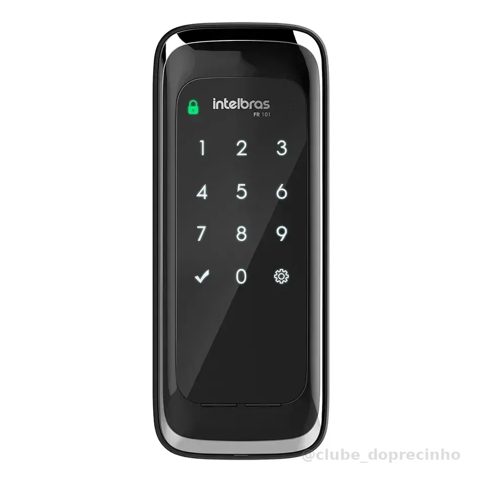Fechadura Digital De Sobrepor Intelbras Fr 101 Preto