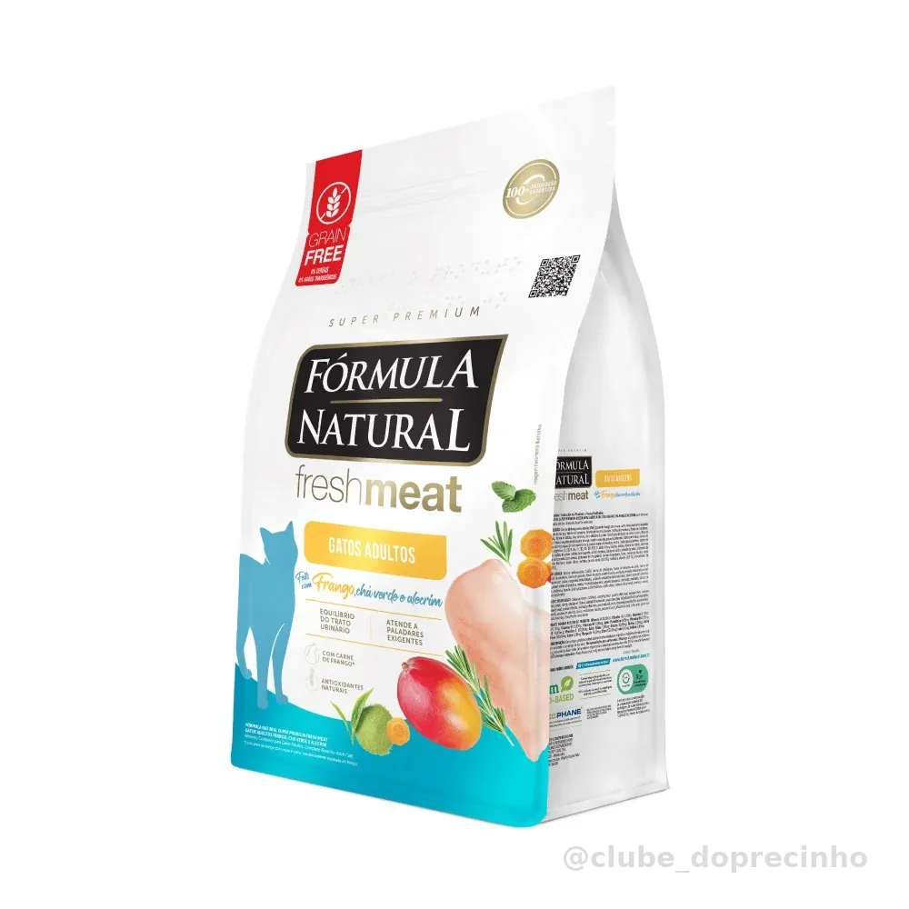 Ração Fórmula Natural Fresh Meat Gatos Adultos Sabor Frango 10,1kg Adimax