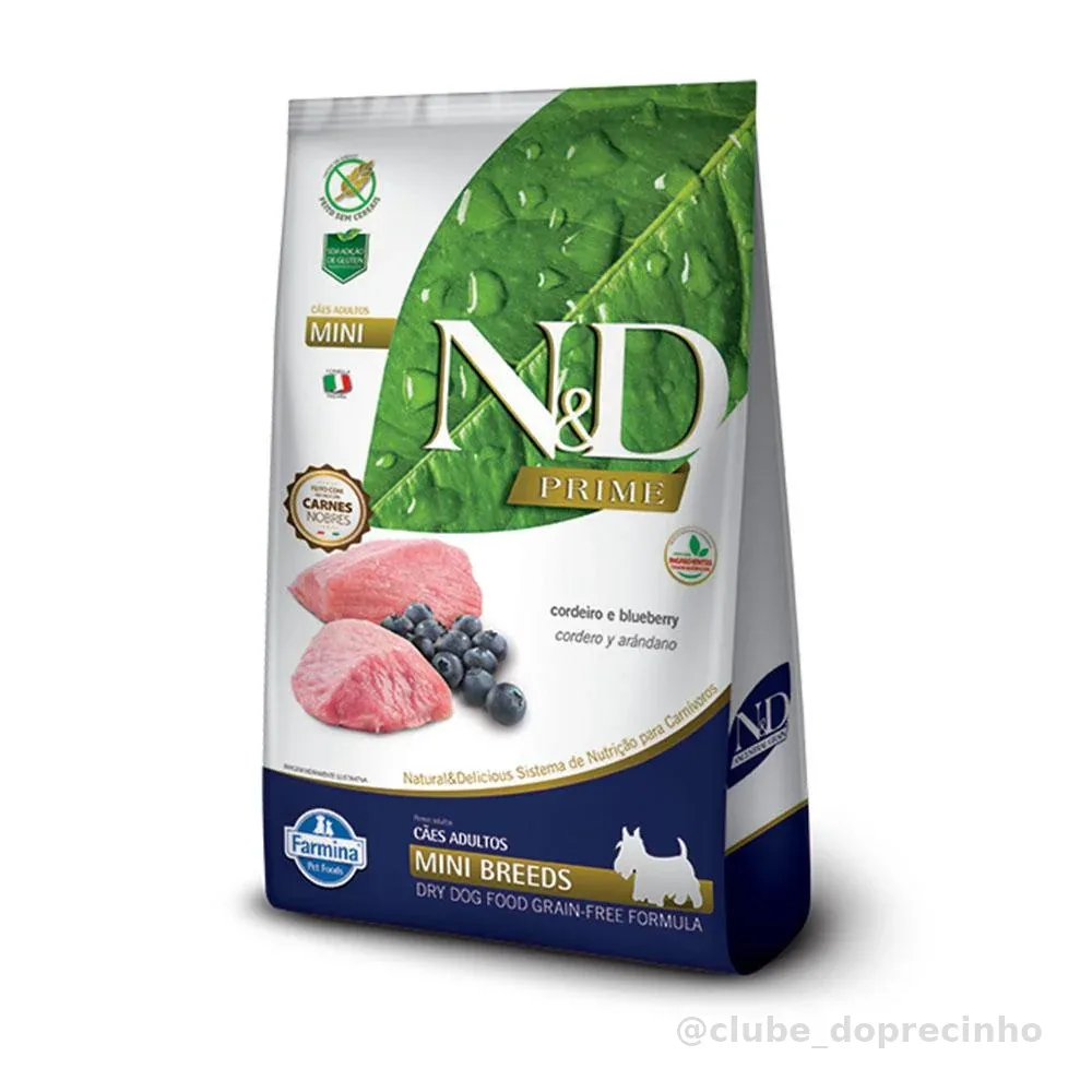 Ração Nd Prime Cães Adultos Mini Cordeiro – 2,5kg
