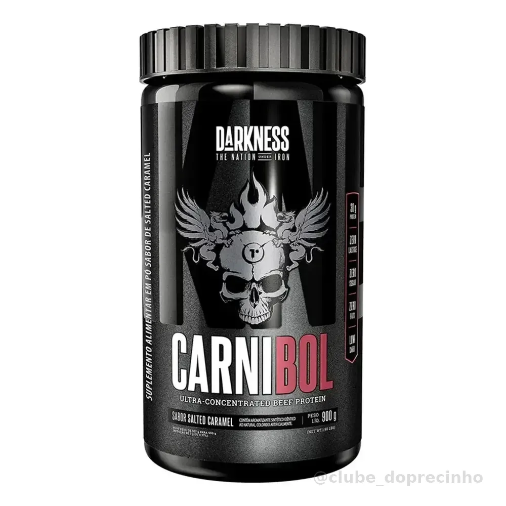 Whey Proteína De Carne Carnibol Salted Caramel 900g Darkness Caramelo Salgado