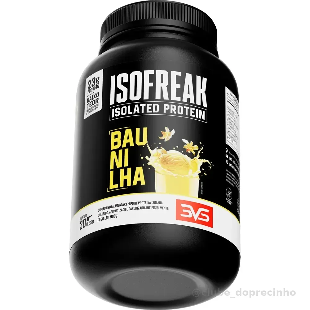 Whey Isolado Isofreak 900g Sabor: Baunilha - Fórmula Avançada Com 23g De Proteína Por Dose