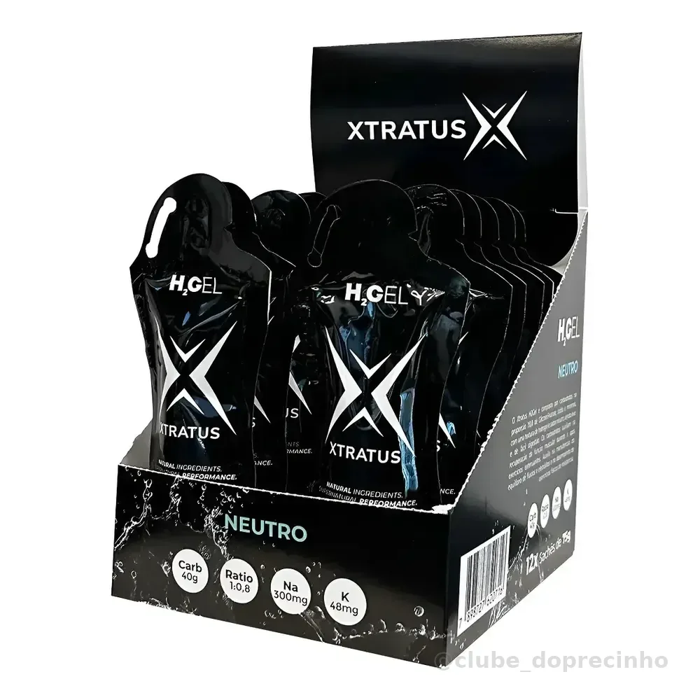 Gel Xtratus Hidrogel H2gel Neutro 40g Carbo (caixa 12un 75g) Neutro